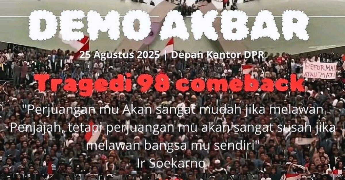 DEMO RAKYAT PAJAK RAKYAT NAIK ANGGARAN DPR IKUT NAIK