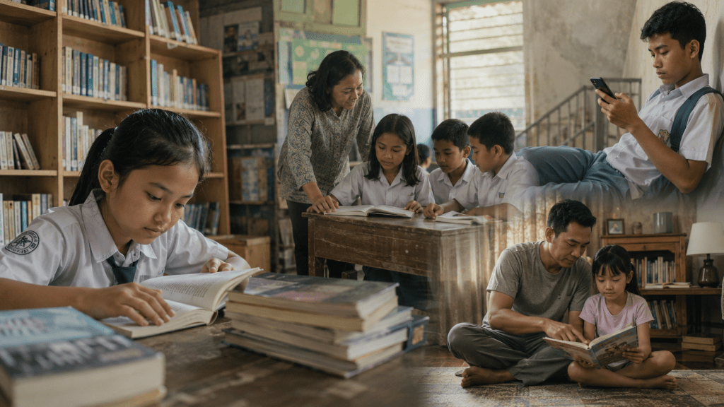 Tantangan literasi membaca Indonesia dari akses buku hingga distraksi digital